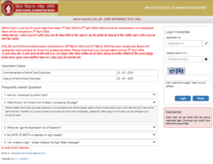 Bihar DELED Answer Key 2024
