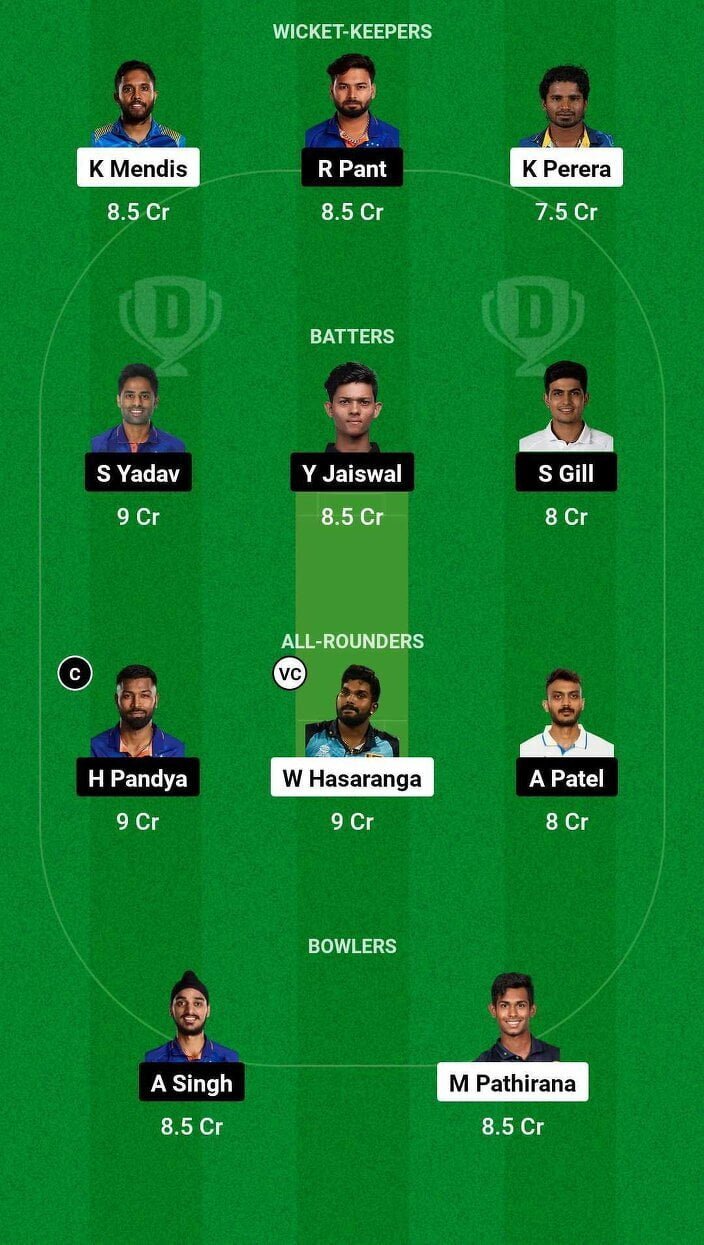 IND vs SL Dream11 Prediction Hindi