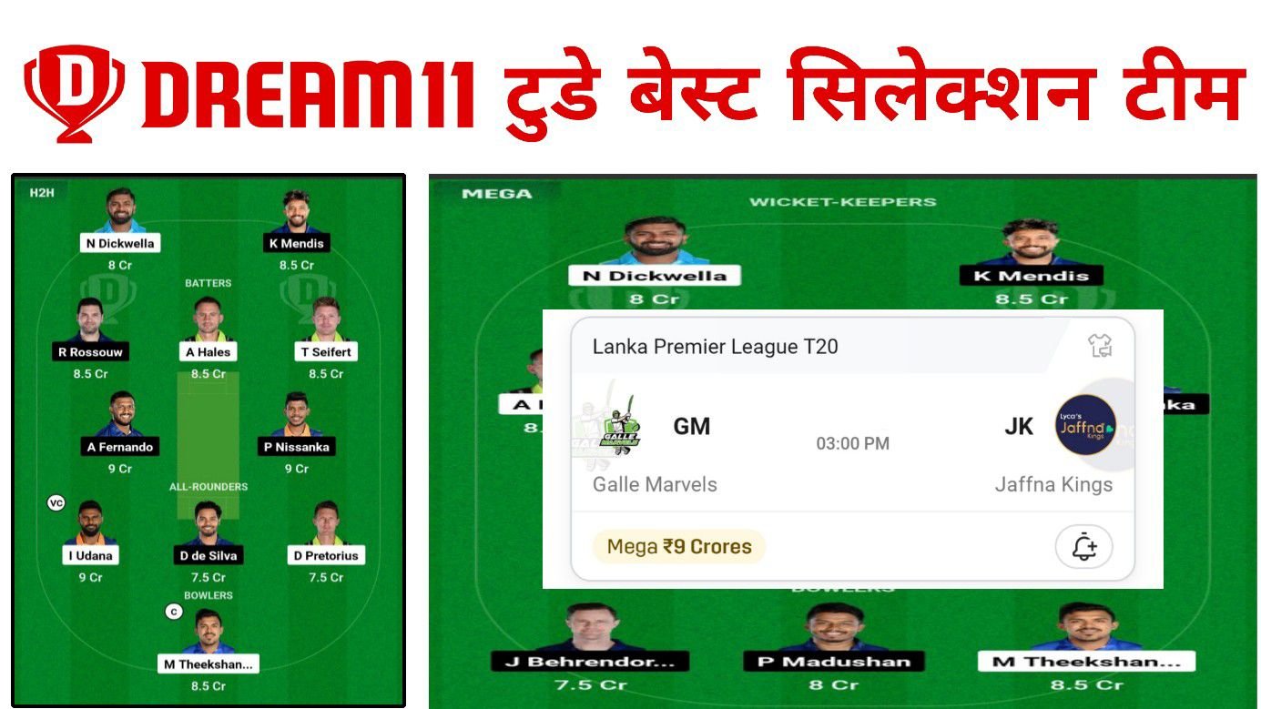 Dream11 Today Best Selection Team