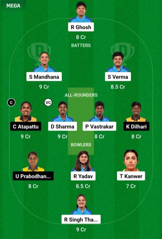 IND W VS SL W Dream11 Prediction Final Match