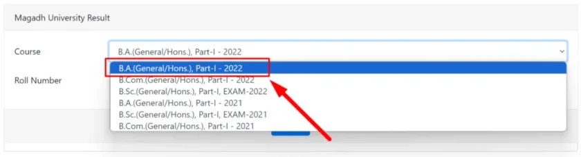 magadh university part 1 result 2022-25