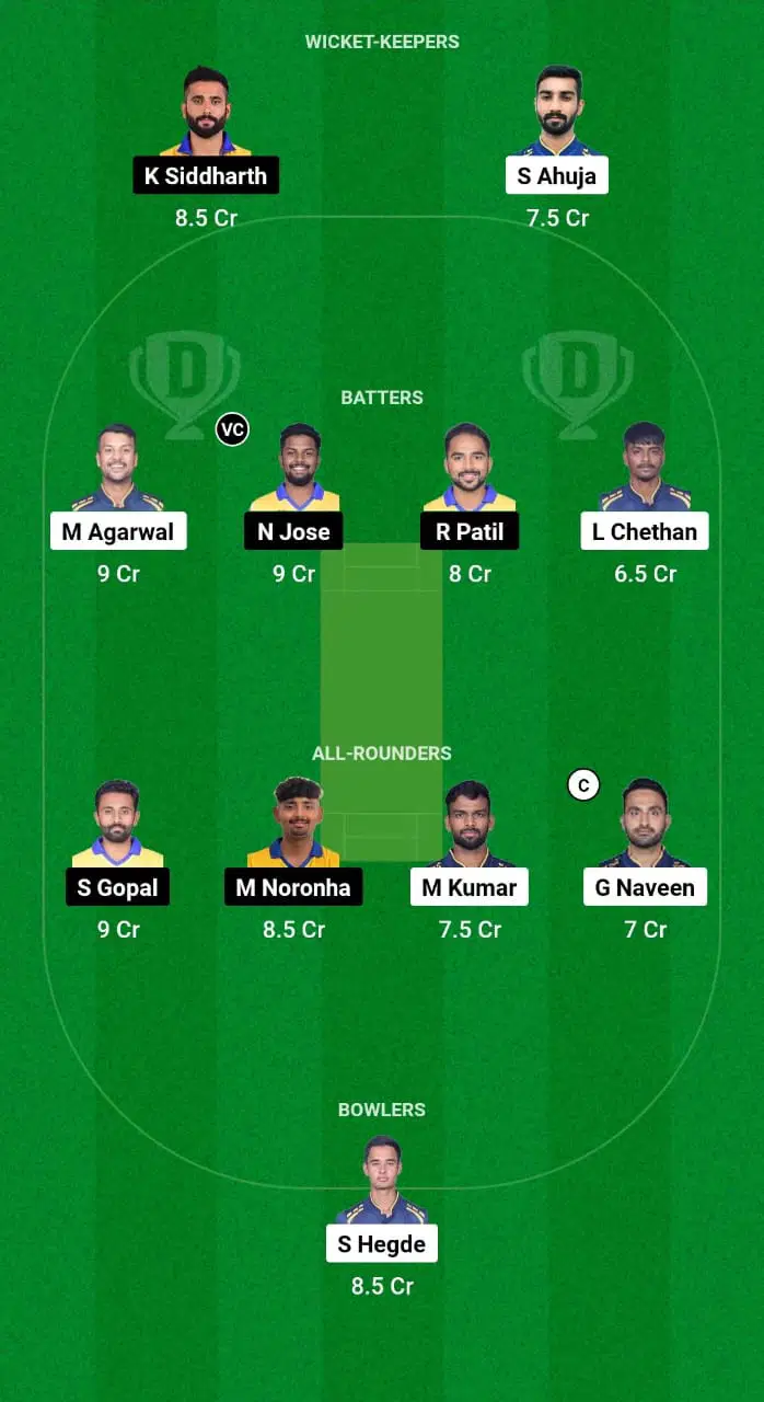 BB Vs MD Dream11 Prediction Team