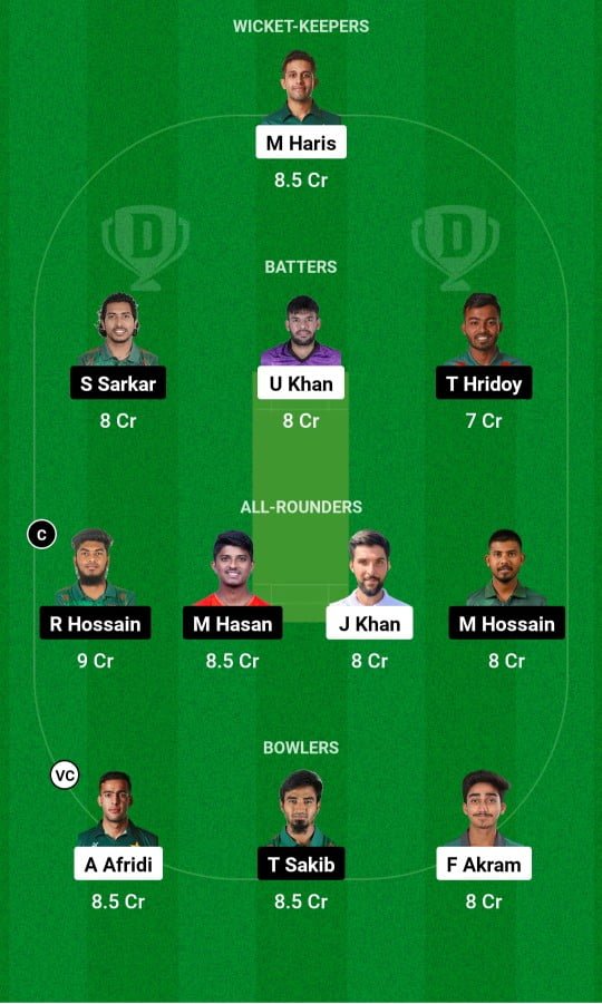 PK-A Vs BN-A Dream11 Prediction team 