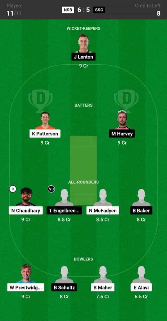 NSB VS SSC Dream11 Prediction Hindi