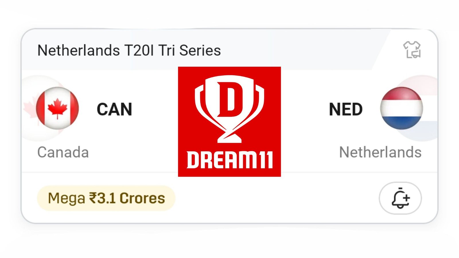 CAN VS NED Dream11 Prediction Hindi