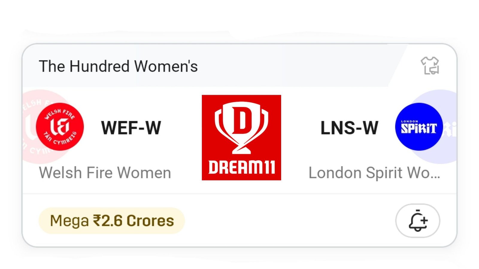 WEF-W VS LNS-W Dream11 Prediction Hindi