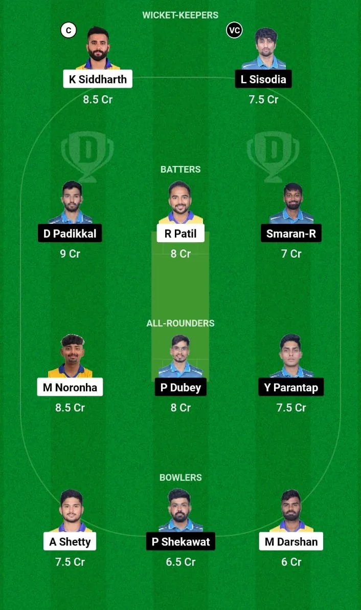 MD VS GMY Dream11 Prediction team