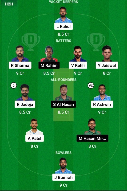 IND vs BAN Dream11 Prediction