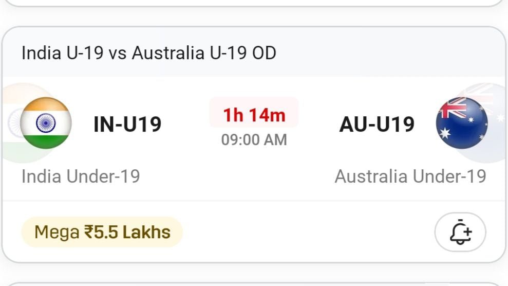 IN-U19 VS AU-U19 Dream11 Prediction Hindi