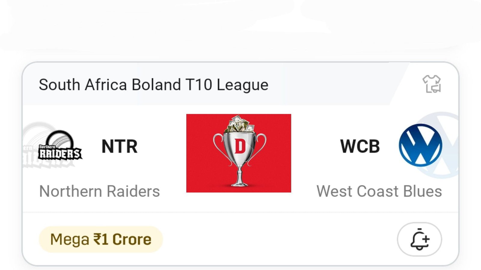 NTR VS WCB Dream11 Prediction Hindi