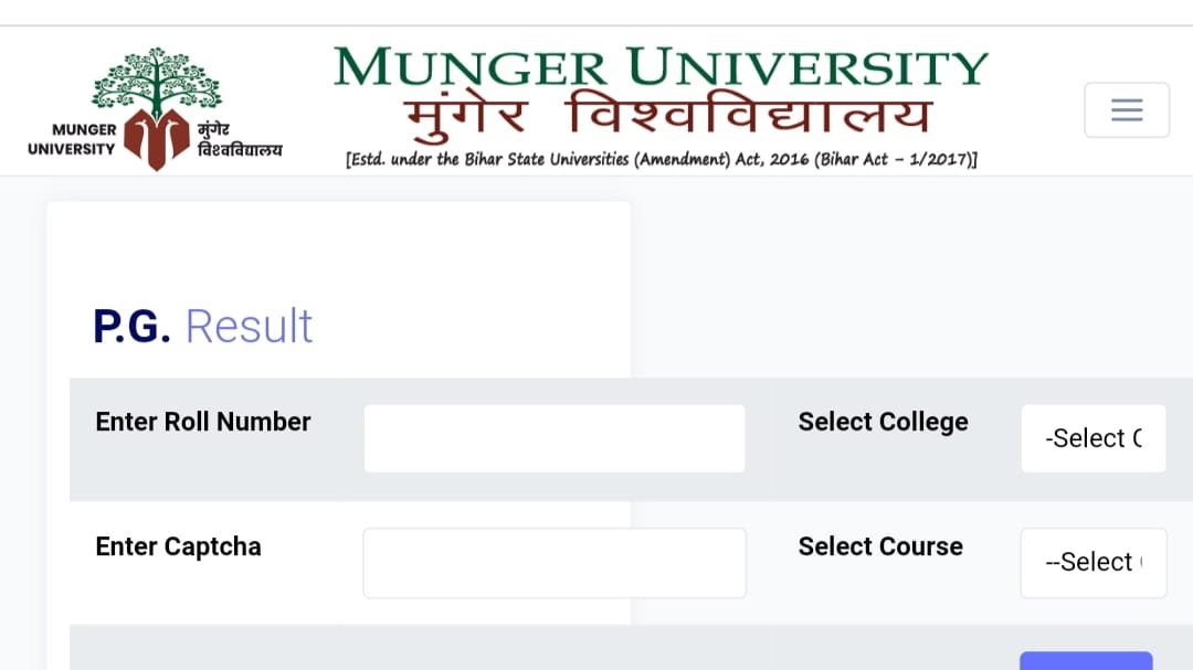 Munger University PG 2nd Semester Result 2023-25