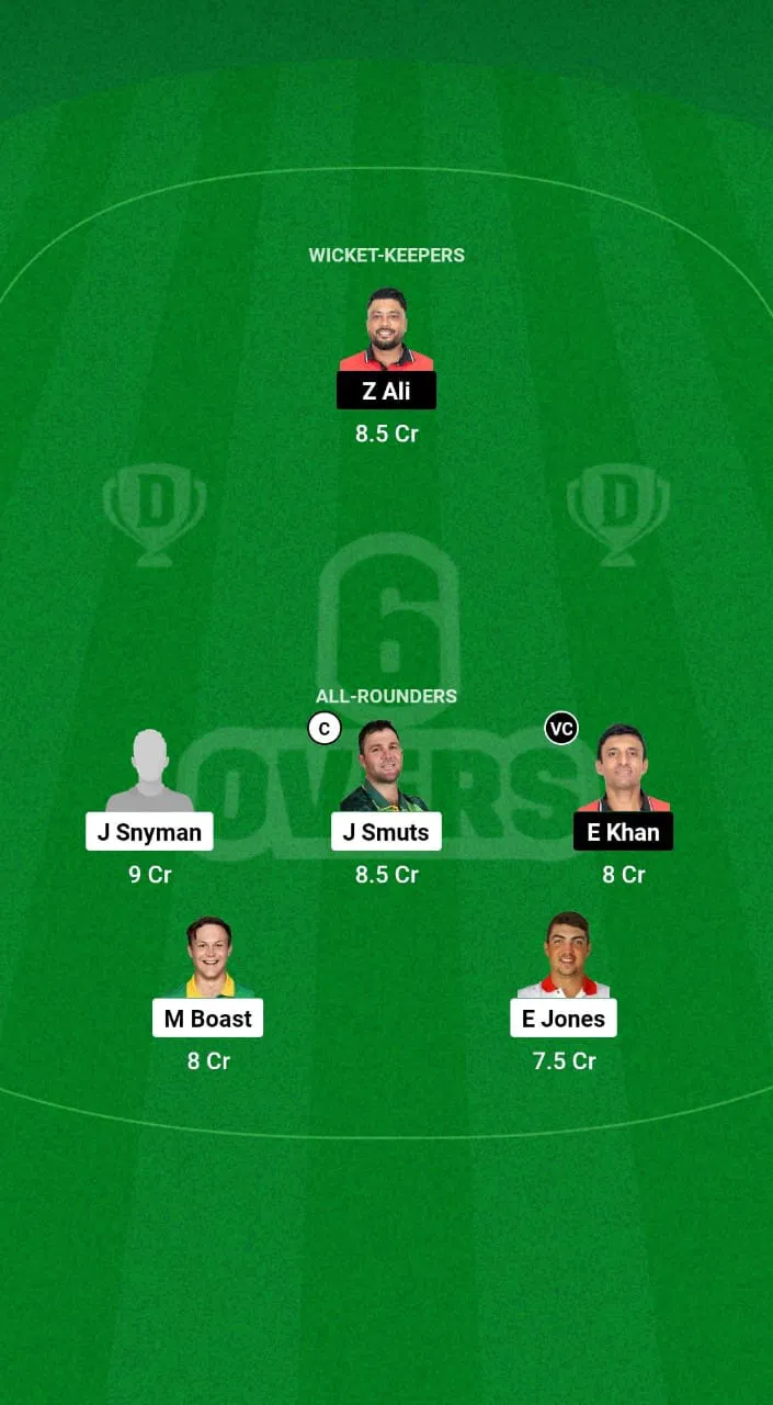 SA VS HK Dream11 Prediction Team