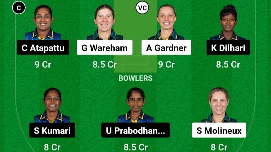 AUS W VS SL W Dream11 Prediction Hindi