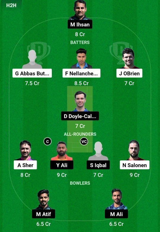 FIN VS SPA Dream11 Prediction