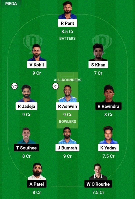 IND VS NZ Dream11 Prediction