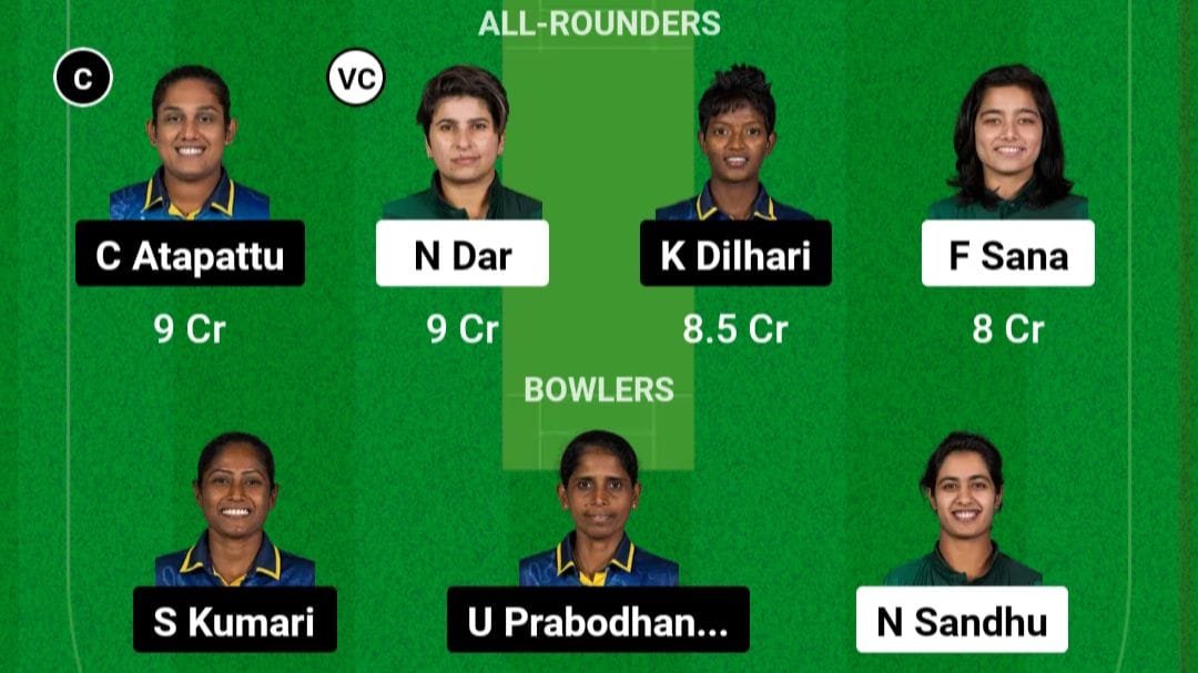 PK W VS SL W Dream11 Prediction Hindi