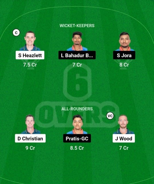 AUS Vs NEP Dream11 Prediction team