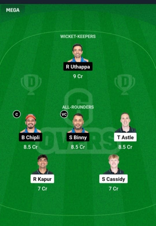 NZ VS IND Dream11 Prediction Team