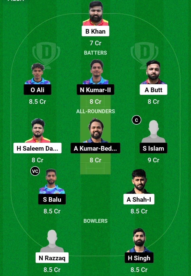 BSH Vs MIB Dream11 Prediction Team 2 