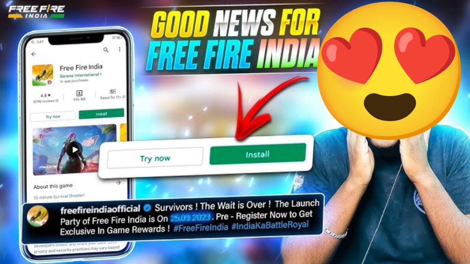 Free Fire (Game ) : Free fire Launch in India