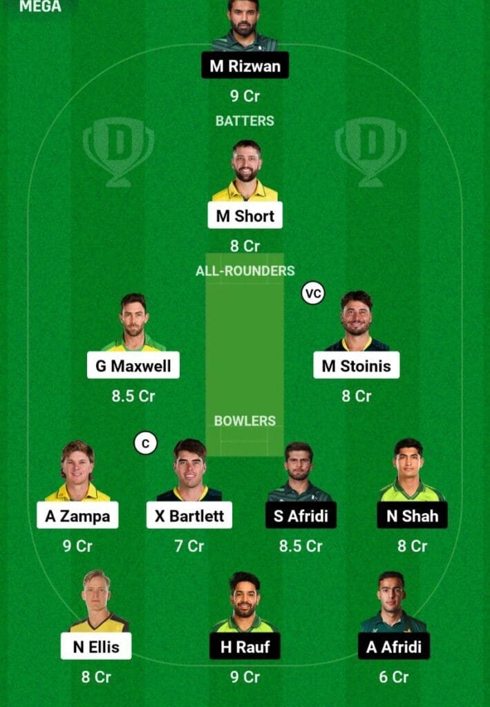 AUS Vs PAK 2nd T20i Dream11 Prediction Hindi