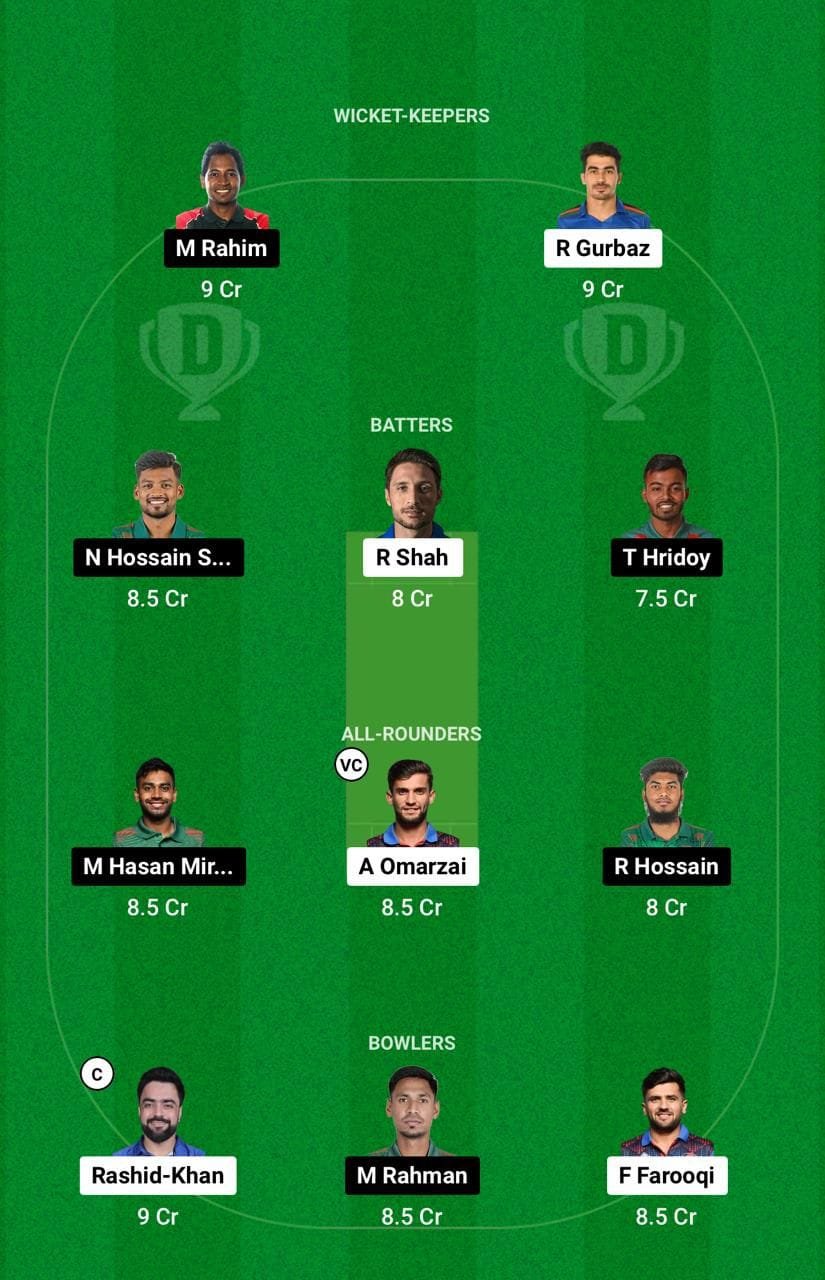 AFG Vs BAN Dream11 Prediction