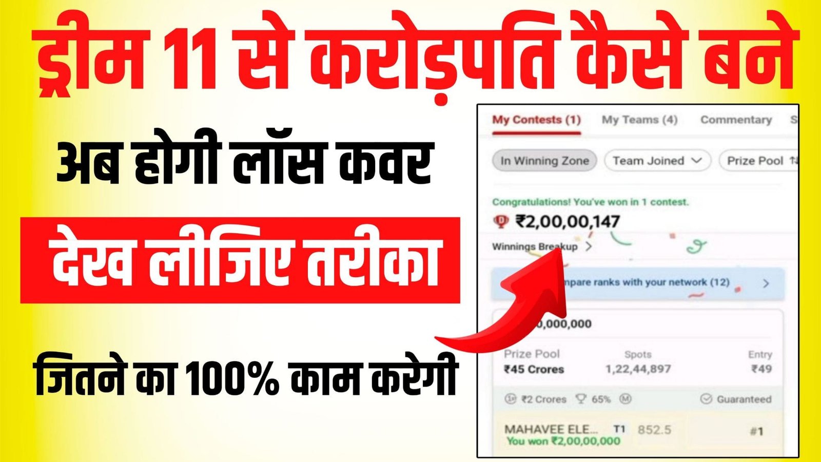 Dream11 में करोड़पति बनने का राज़: एक्सपर्ट्स की सीक्रेट टिप्स और जीतने की दमदार रणनीतियां