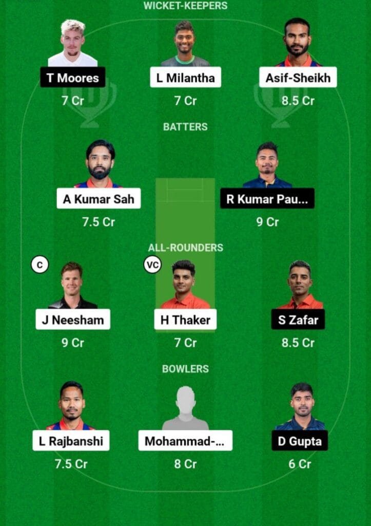 JKB Vs LBL Dream11 Prediction Team