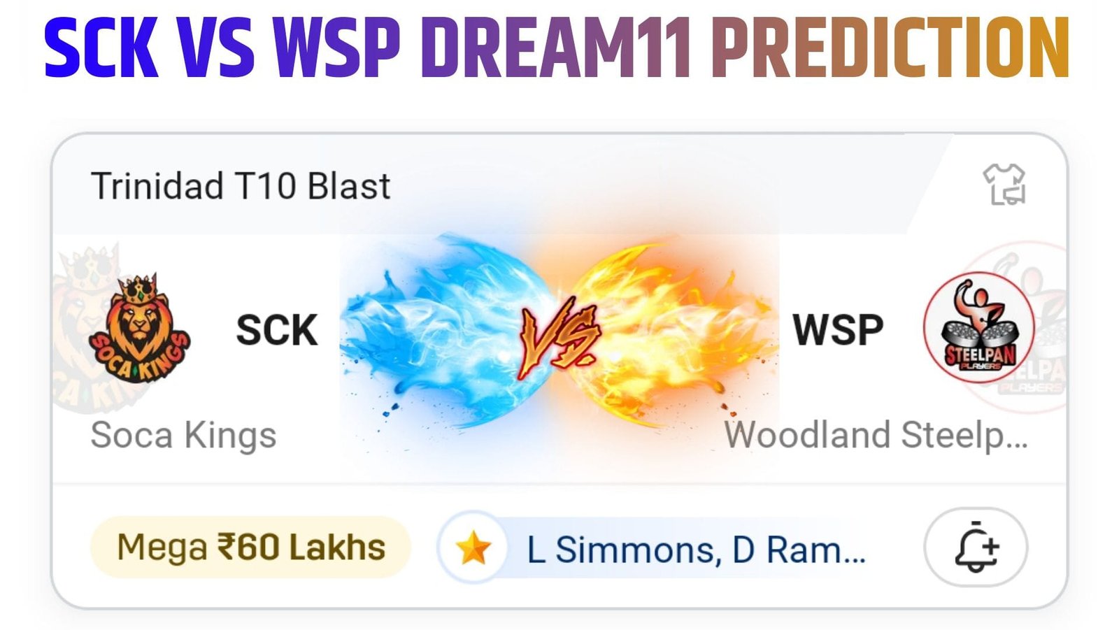 SCK Vs WSP Dream11 Prediction Hind