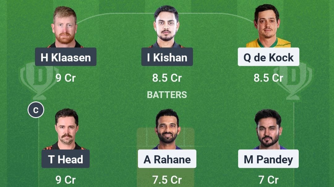 KKR vs SRH Dream11 Prediction Hindi IPL Match No 15