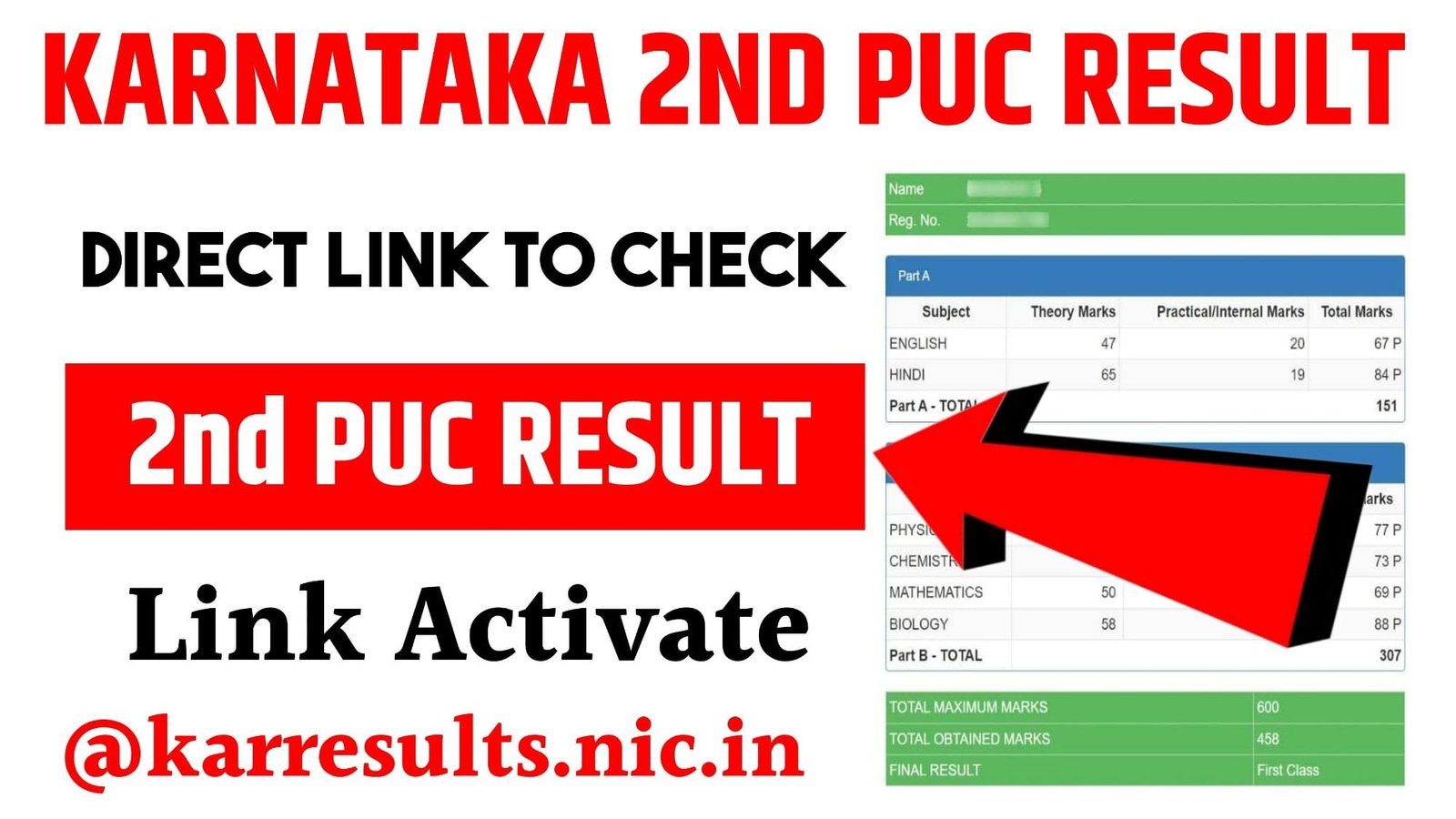 Karnataka 2nd PUC Result 2025